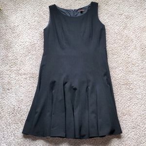 Dana Buchman Sleeveless Pleated Little Black Dress